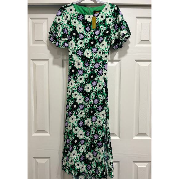 Alexia Admor Dresses & Skirts - Alexia Admor Lilia Floral Midi Dress Open Back Womens Size 6 Medium New